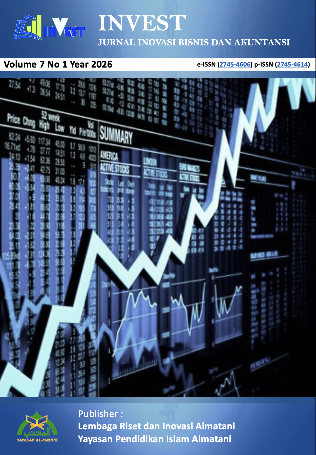 					View Vol. 7 No. 1 (2026): INVEST : Jurnal Inovasi Bisnis dan Akuntansi
				